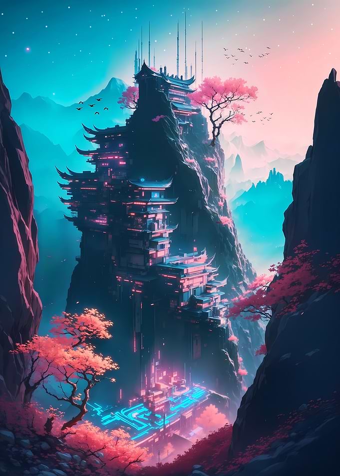 Futuristic Sakura Dreams