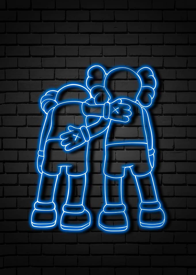Blue Neon kaws