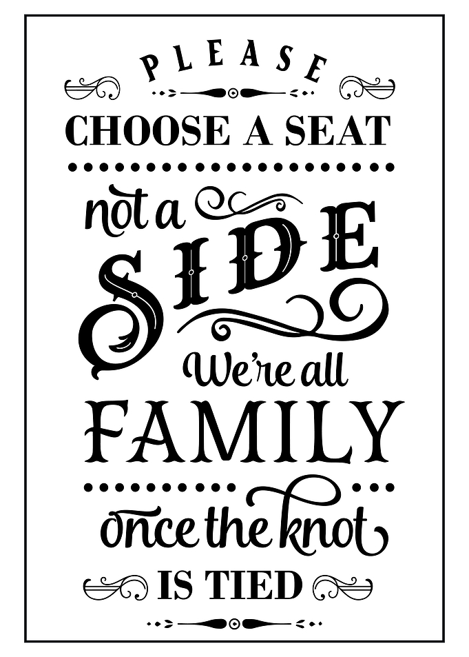 Take a Seat Wedding Sign