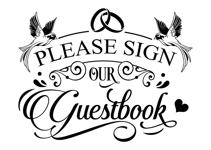 Guestbook Wedding Sign