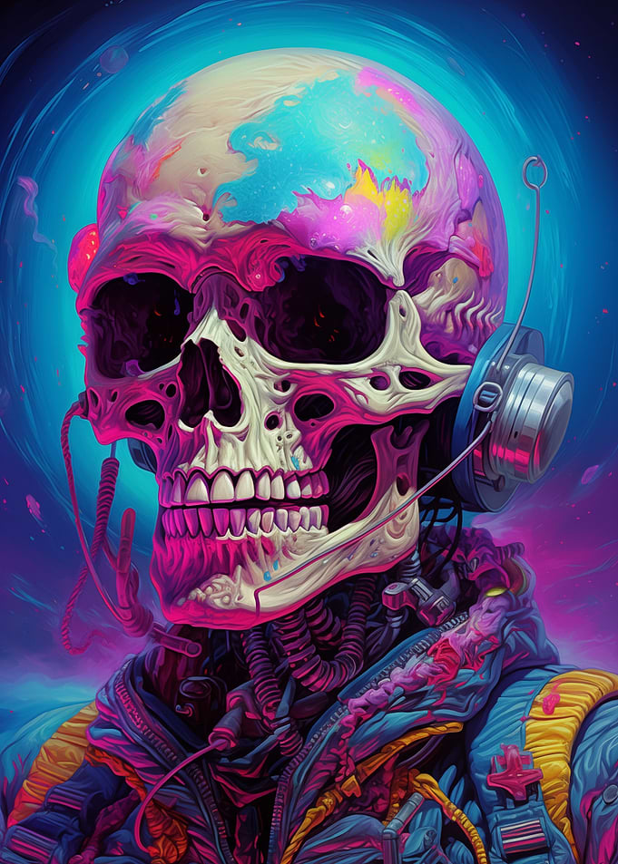 Skeleton Astronaut No.8