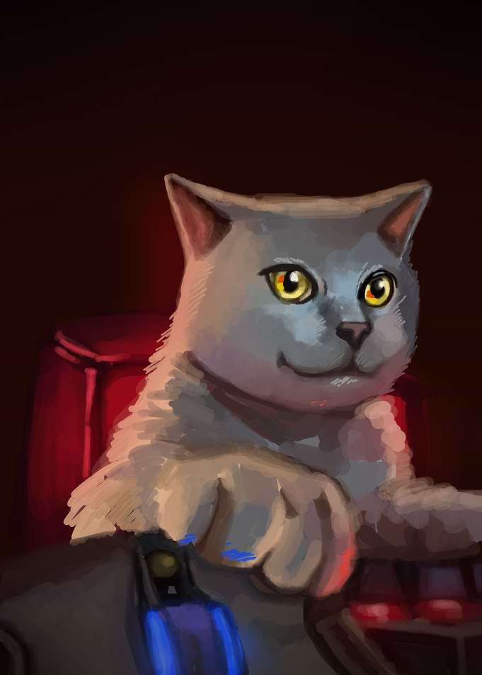 gaming cat