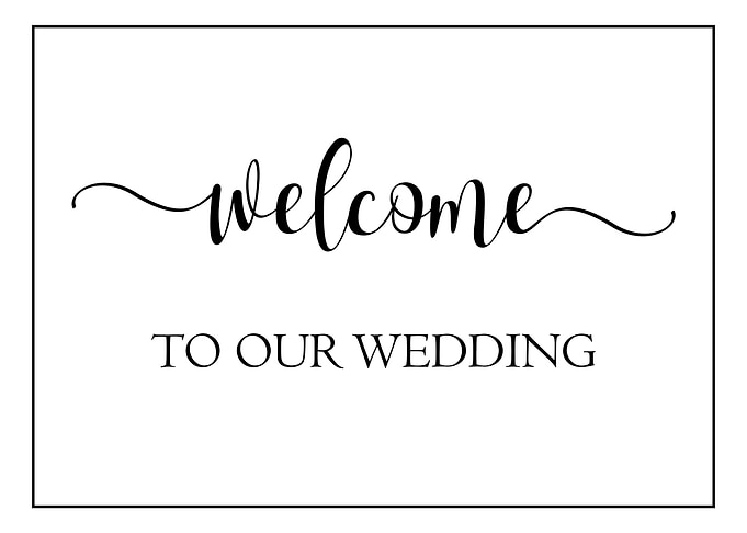Welcome to our Wedding