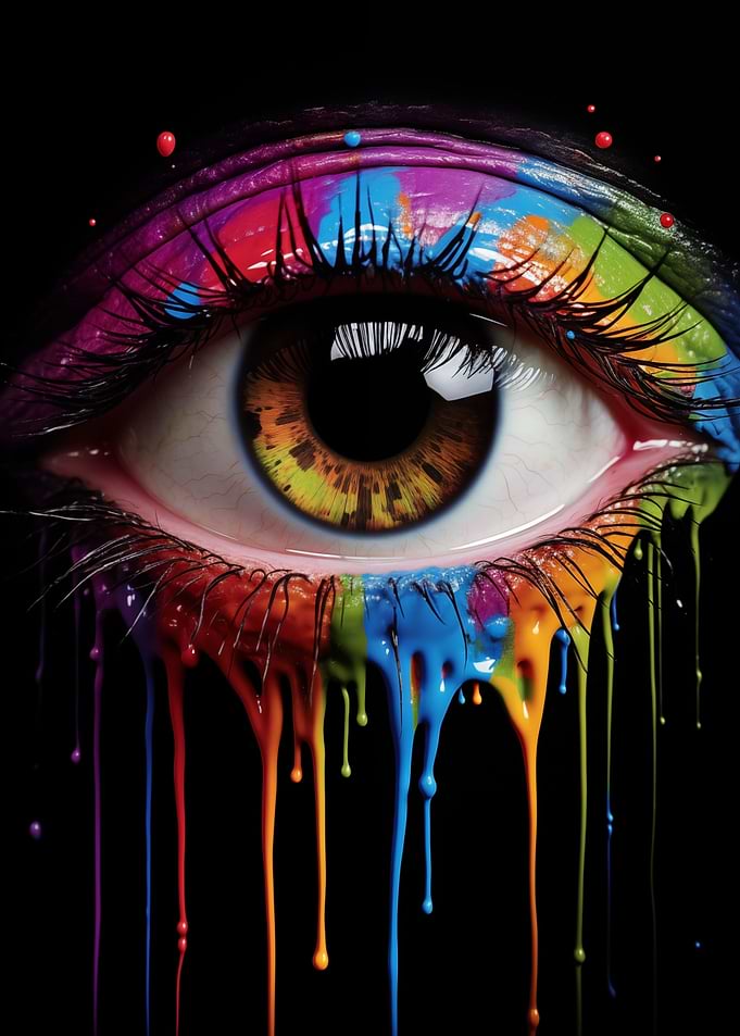 Rainbow eye