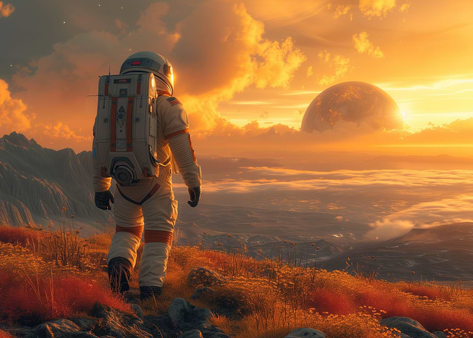 astronaunt another planet