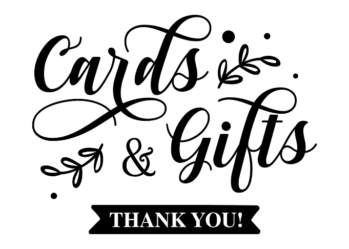 Cards and Wedding Gifts