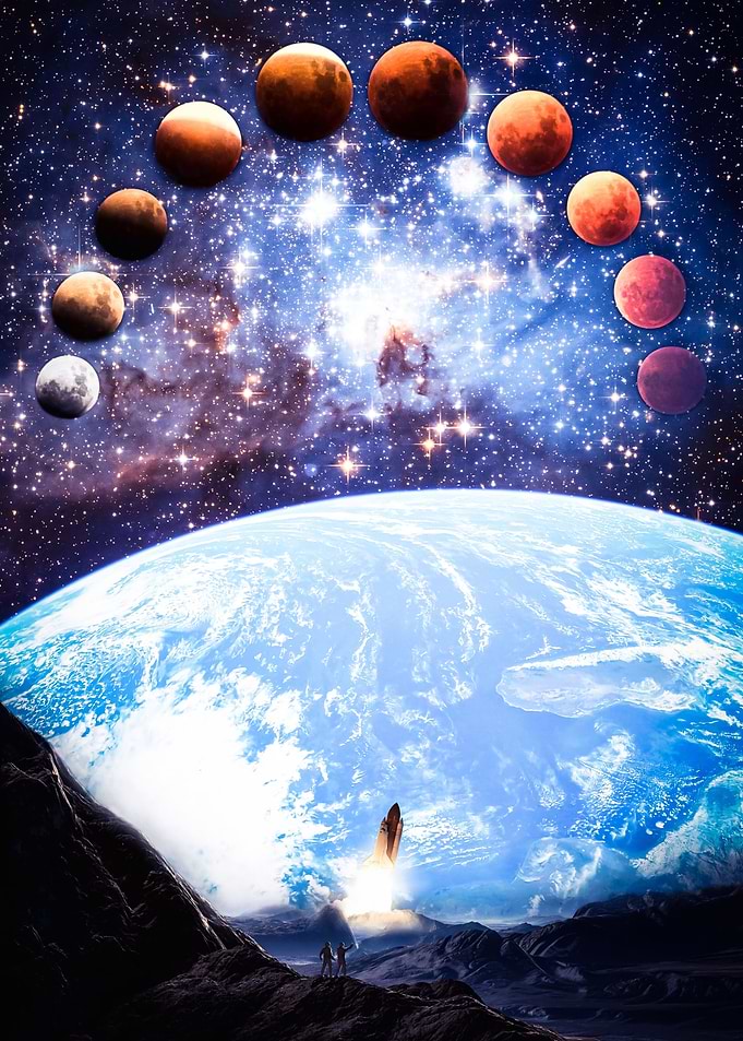 Moon takeoff Nasa mission