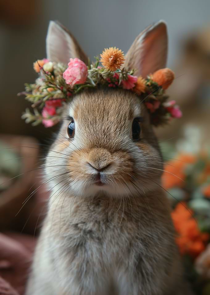 Baby Bunny Flower Crown