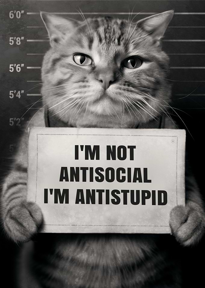 Antisocial Cute Cat