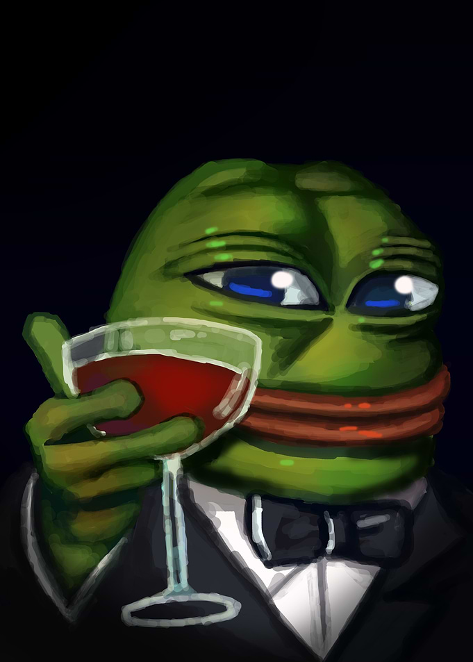 wine pepe meme