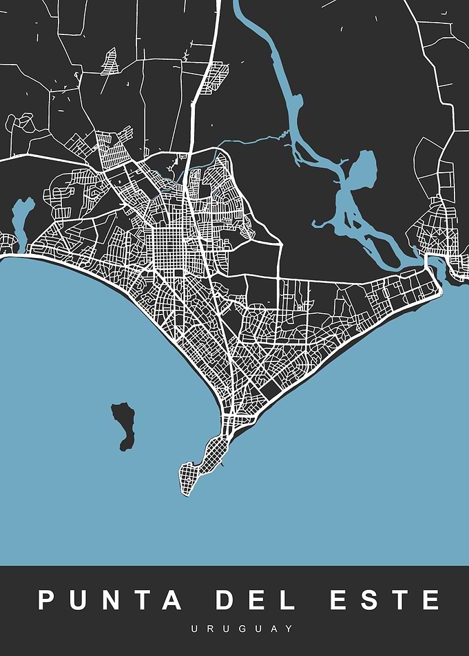 MAP PUNTA DEL ESTE URUGUAY