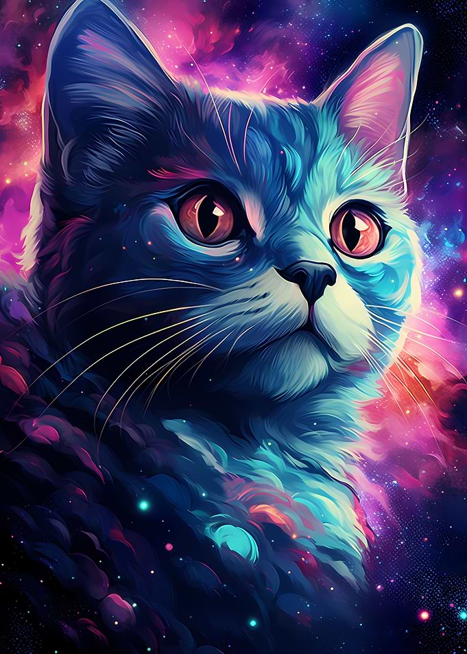 Cat on Galaxy