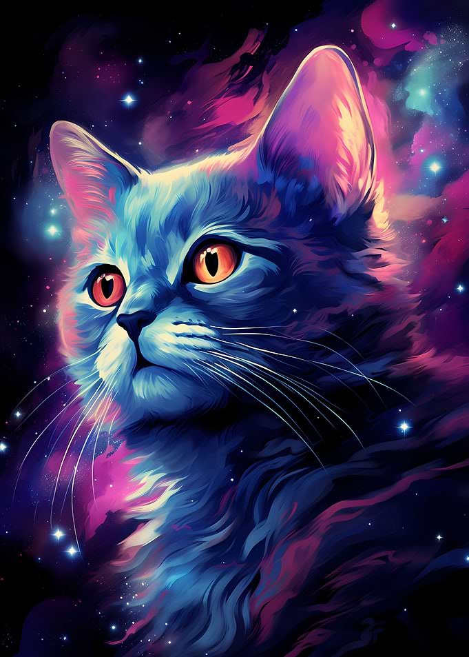 Cat on Galaxy