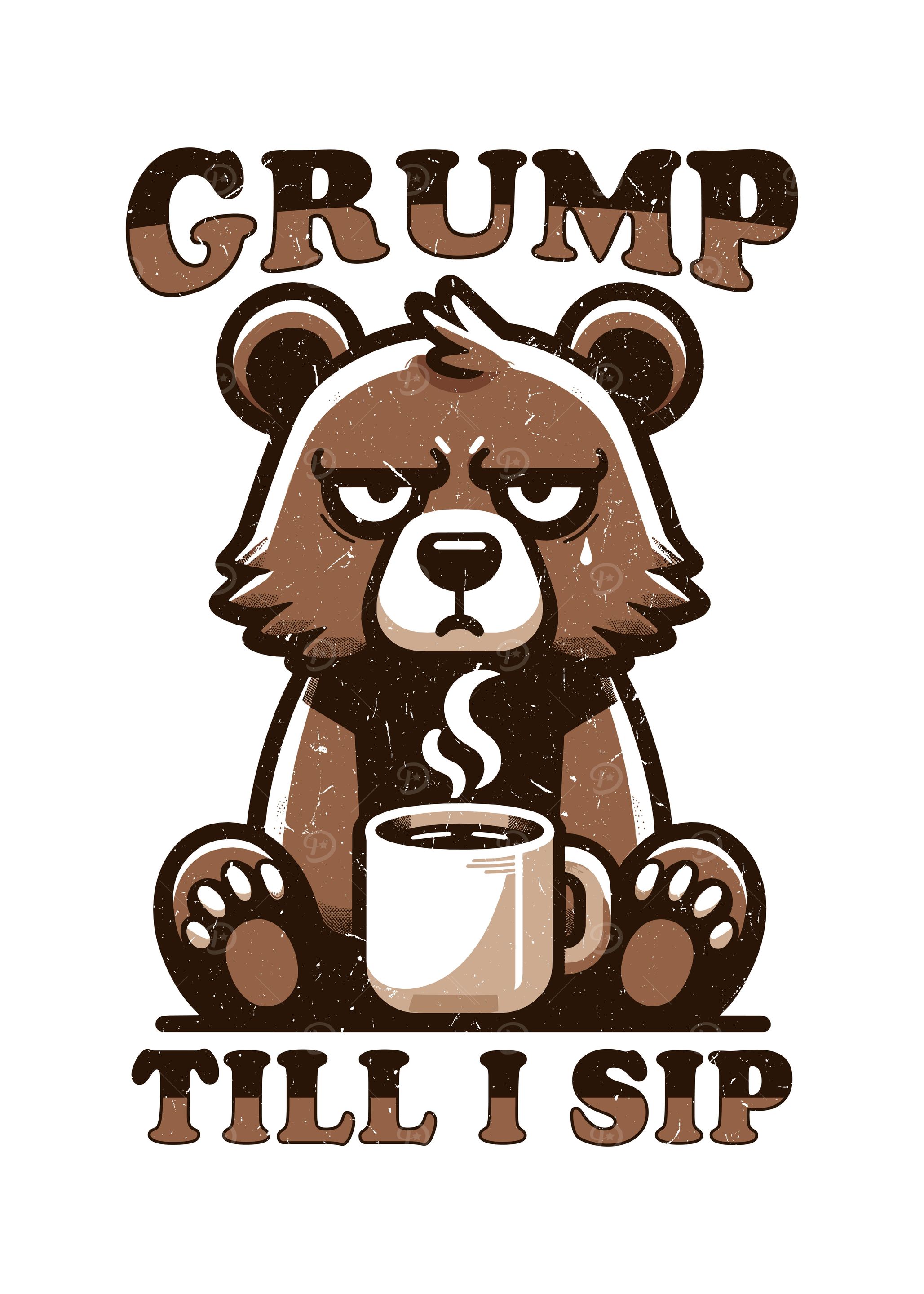 Grumpy Bear Coffee Hate