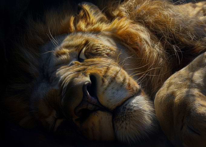 Lion head portrait