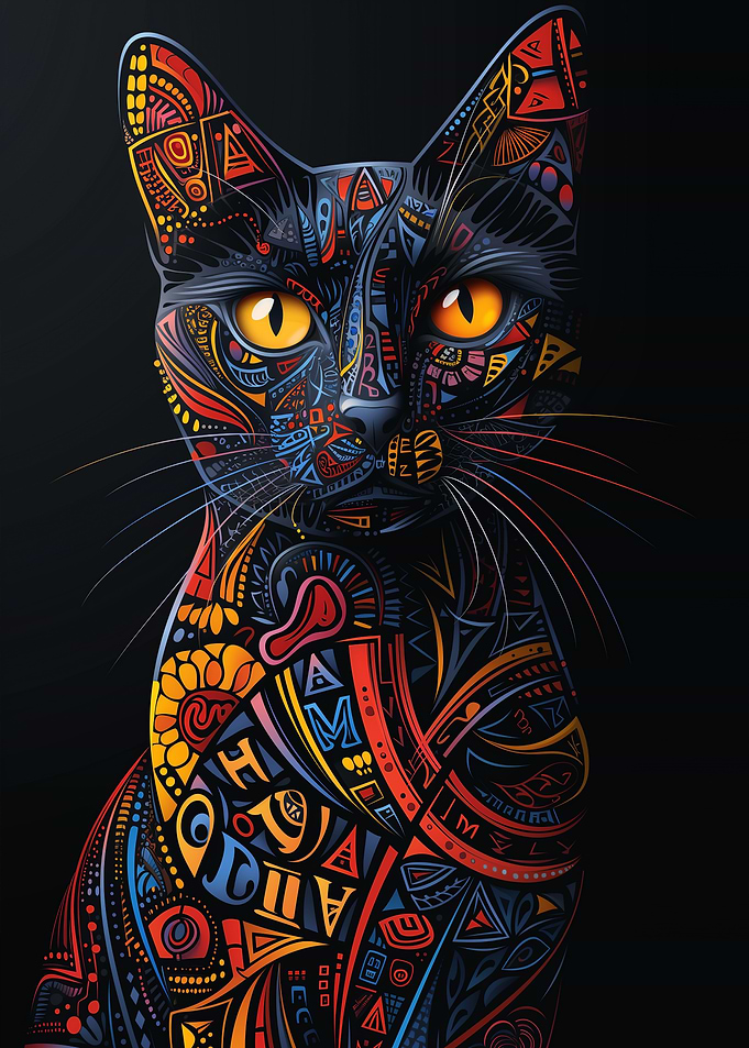 Cat Calligraphy