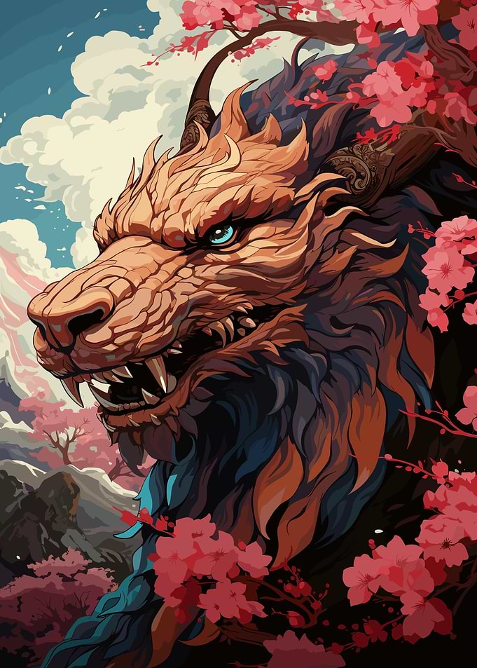 Japanese Sakura Dragon