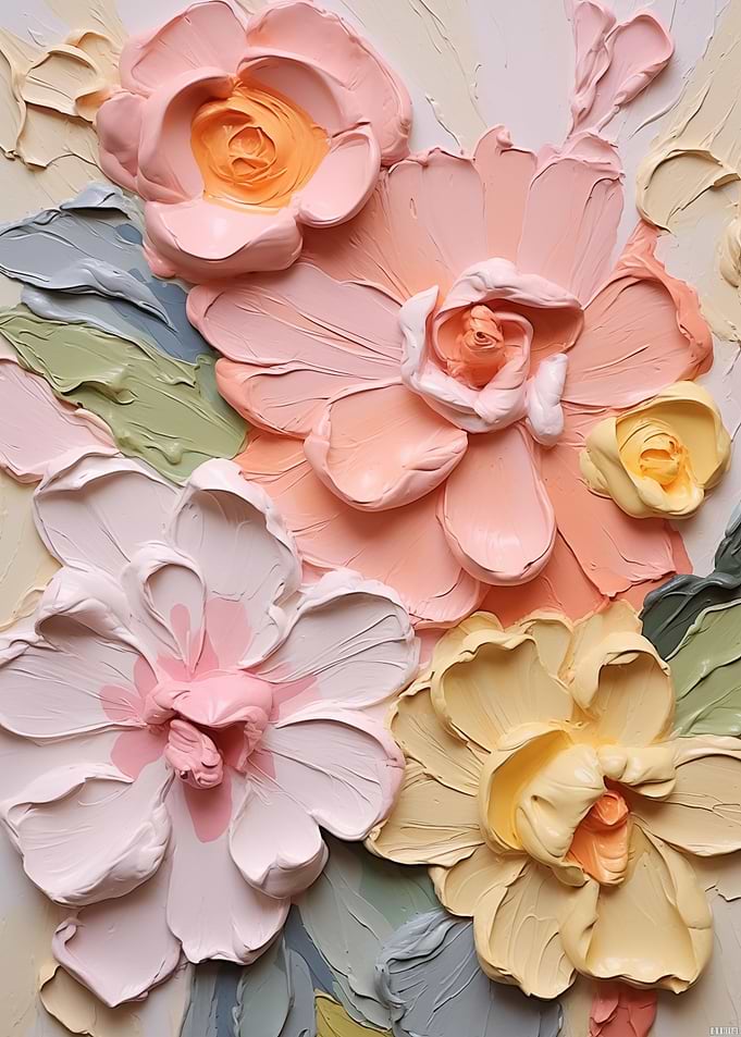 Abstract Flowers Floral