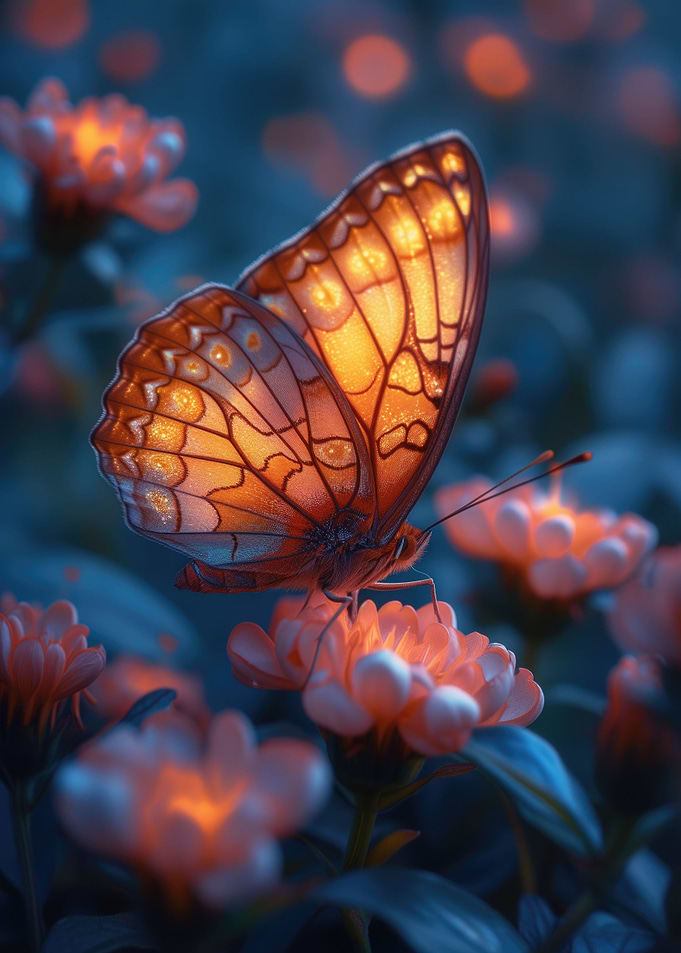 Neon butterfly