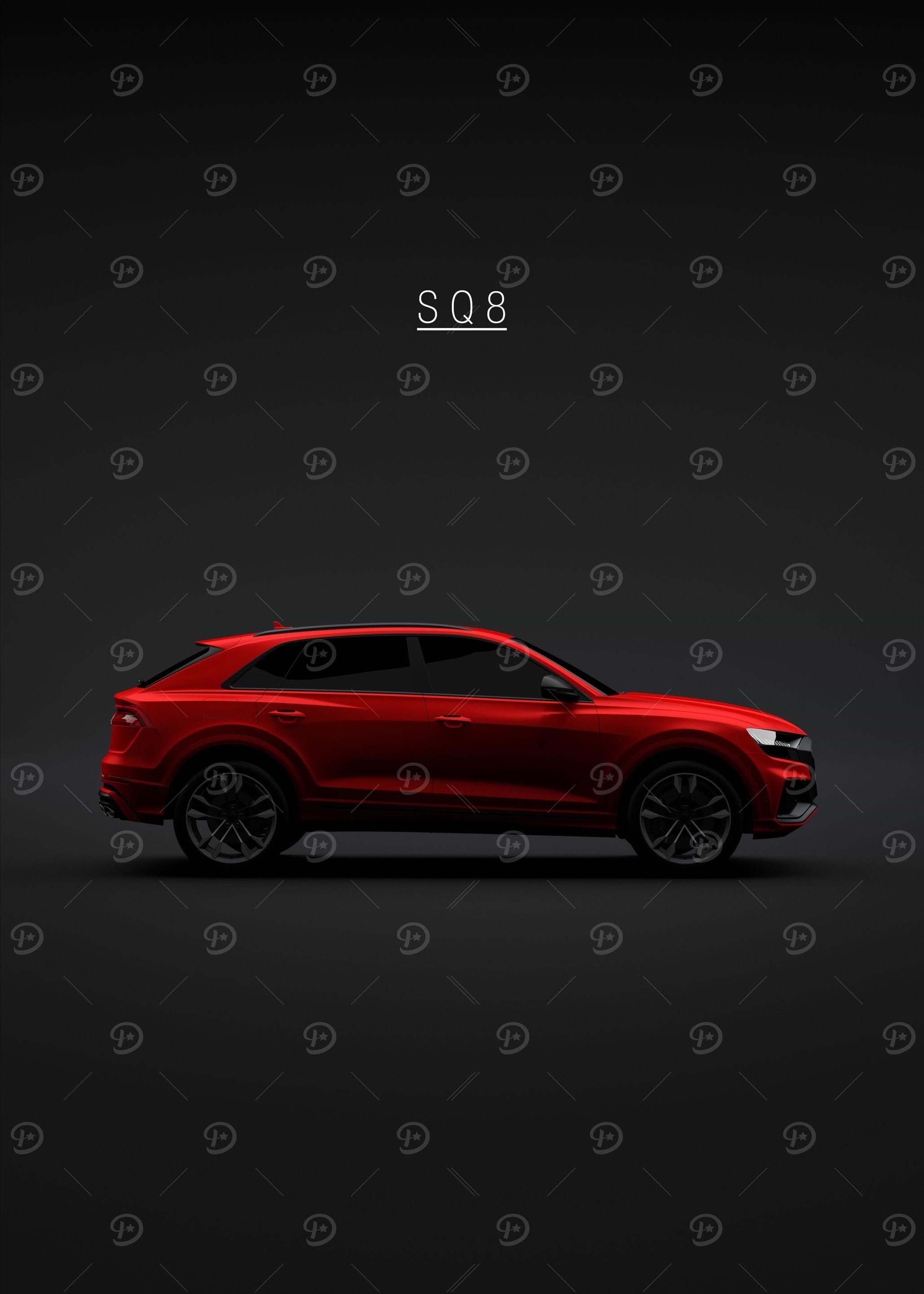 Audi SQ8 2021 Red