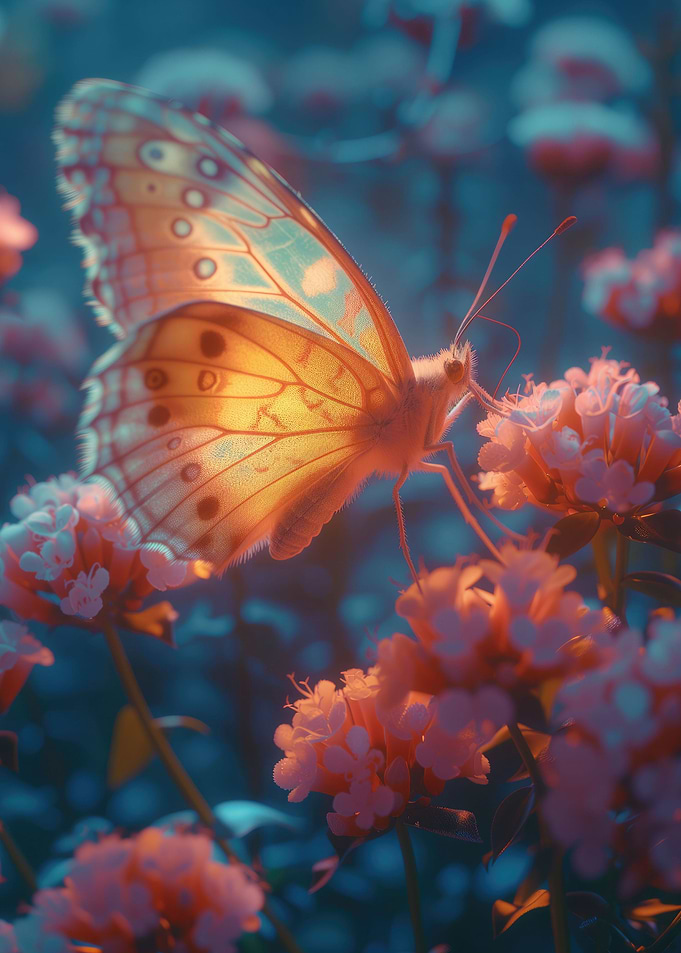 Neon butterfly