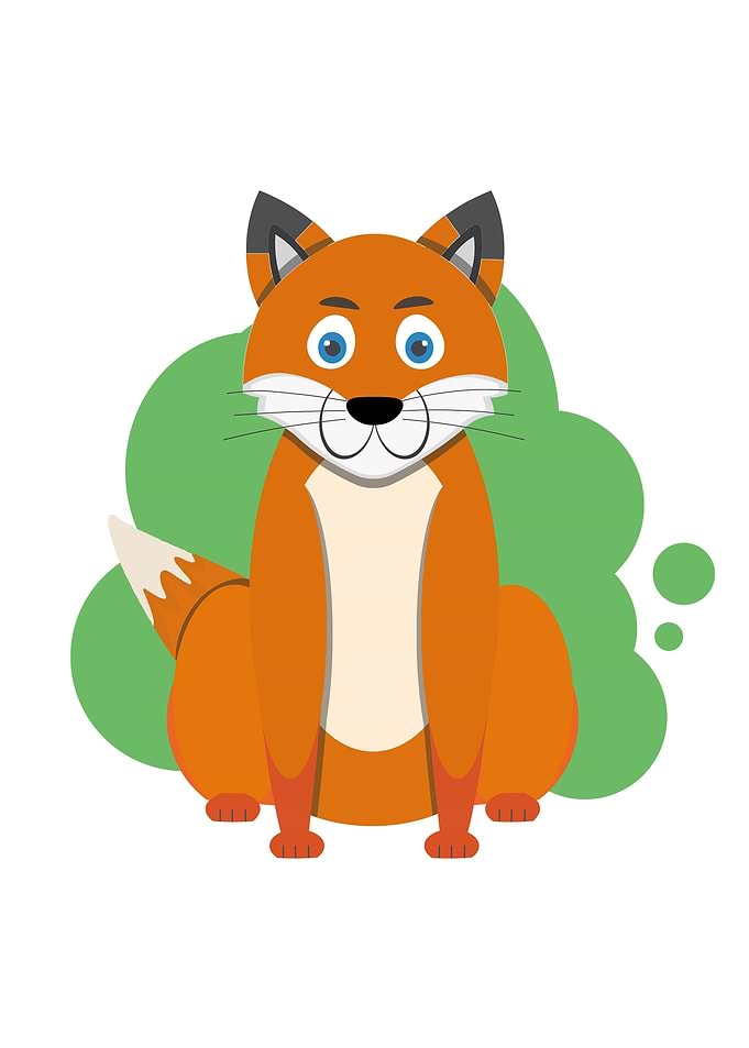 Cartoon fox splash