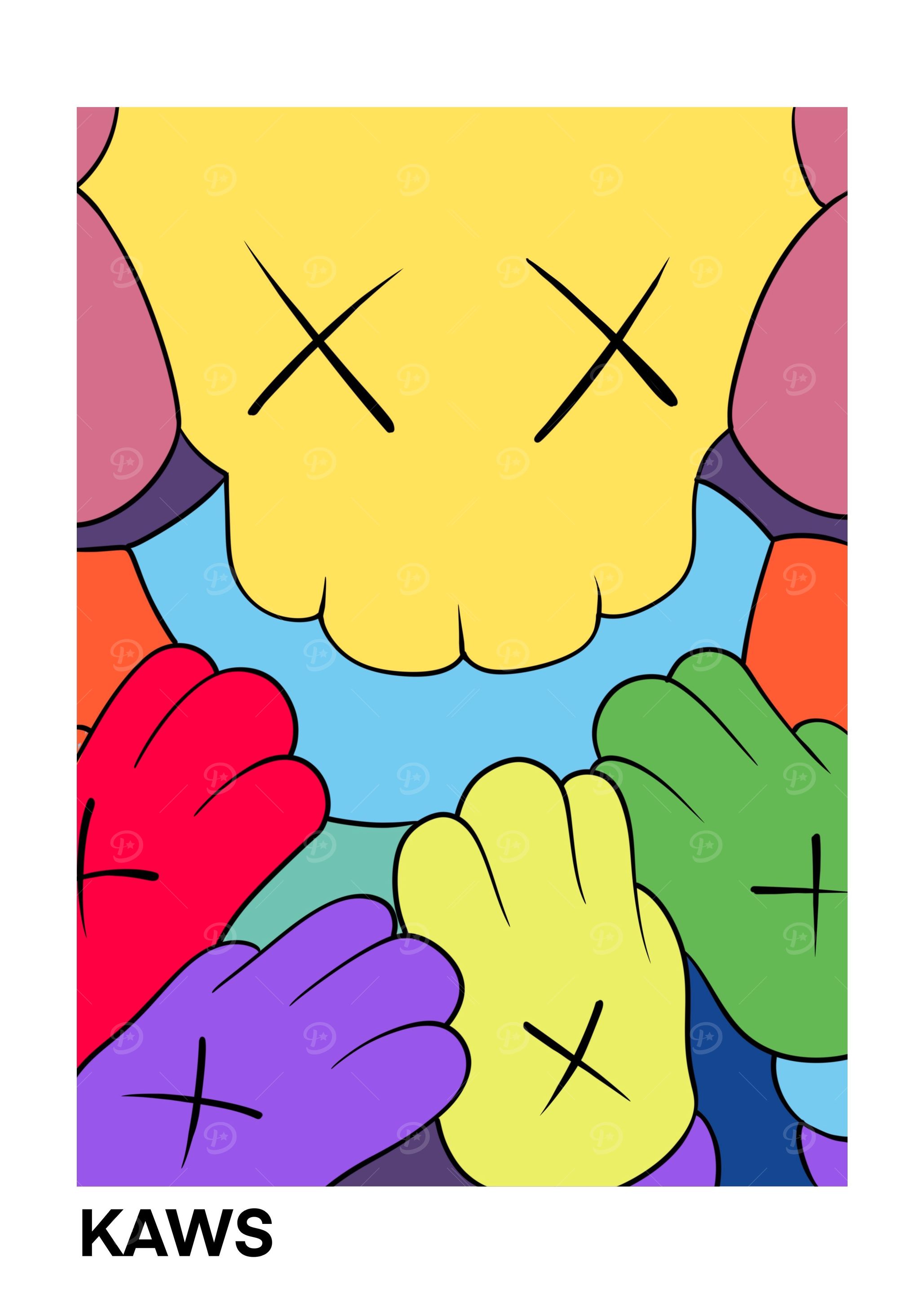 Graffiti kaws posters