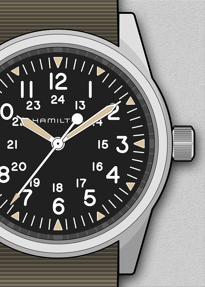 Military Khaki Field Watch