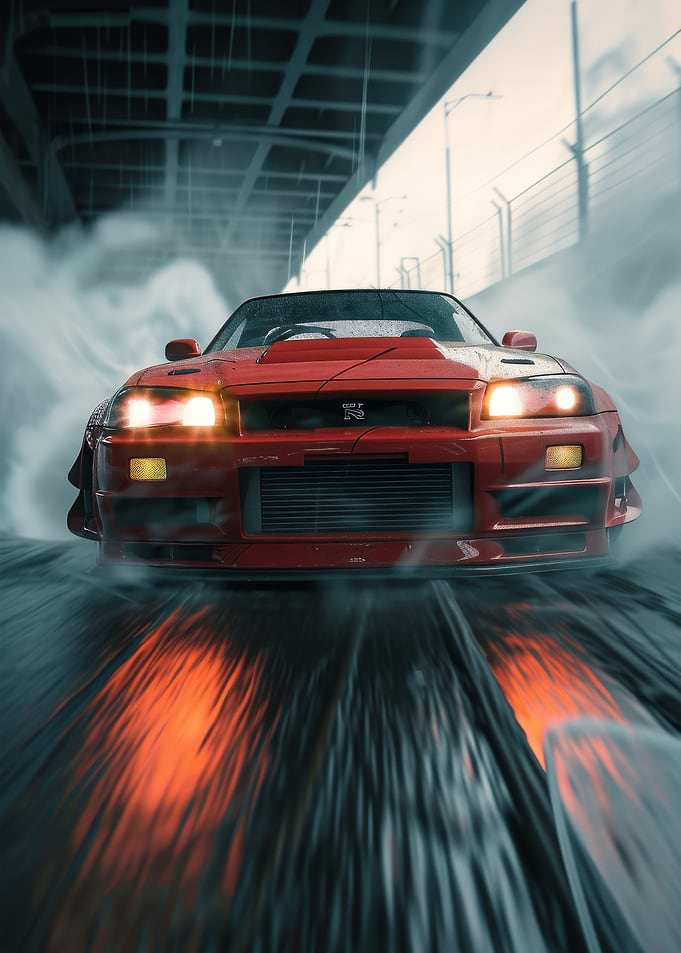 Two cars drift