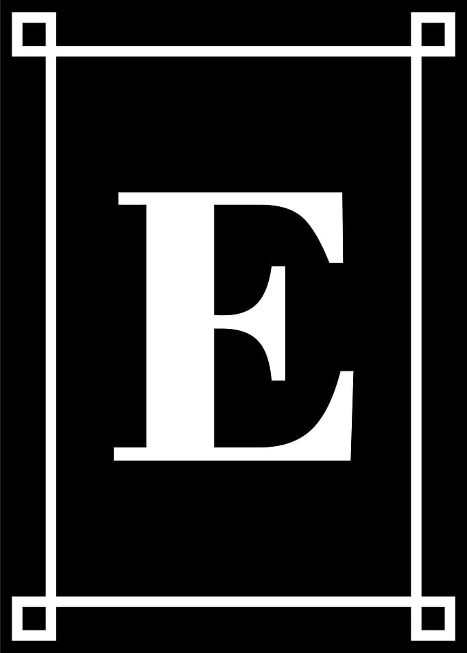 Alphabet E Intitial Name