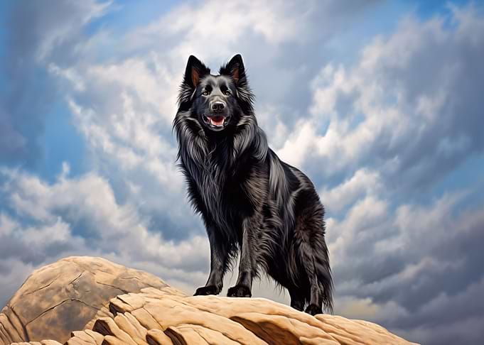 Old German shepherd dog