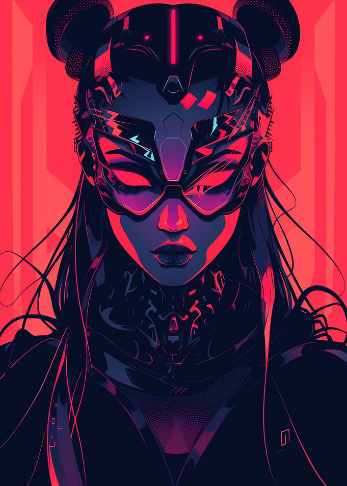Futuristic Cyberpunk Girl