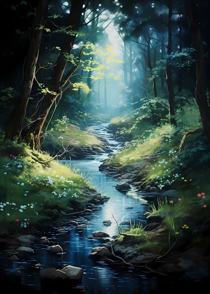 Stream Through the Woods