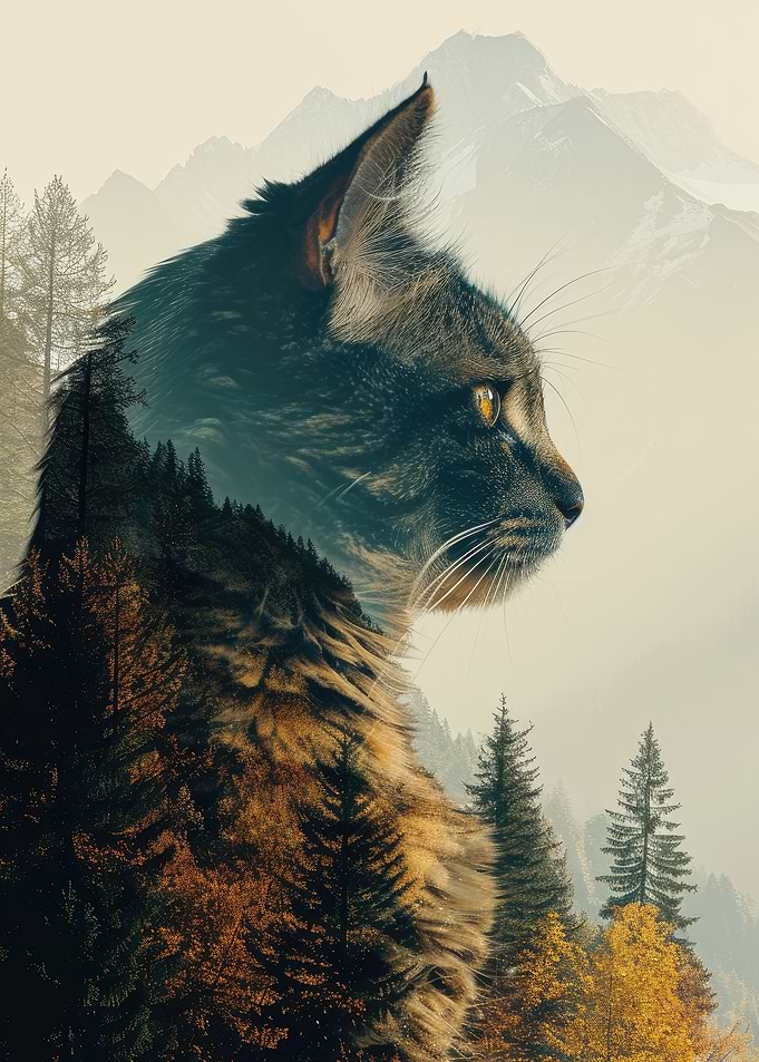 Kitten Nature Silhouette