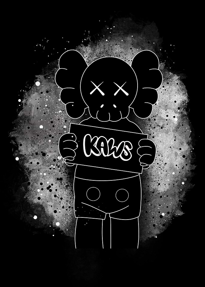 Kaws dark background