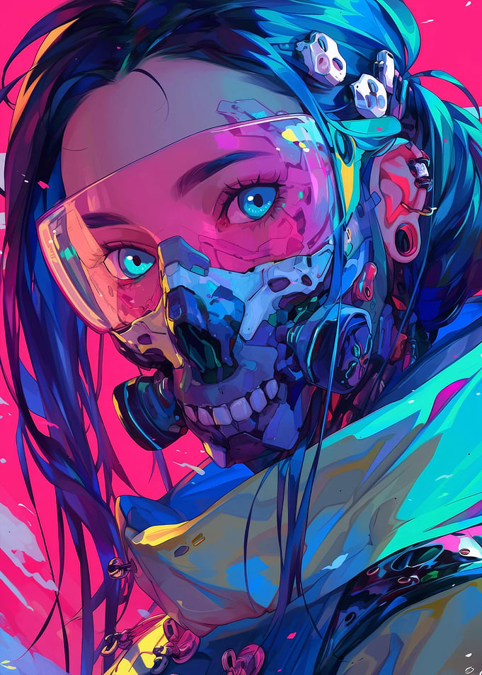 Futuristic Cyberpunk Girl