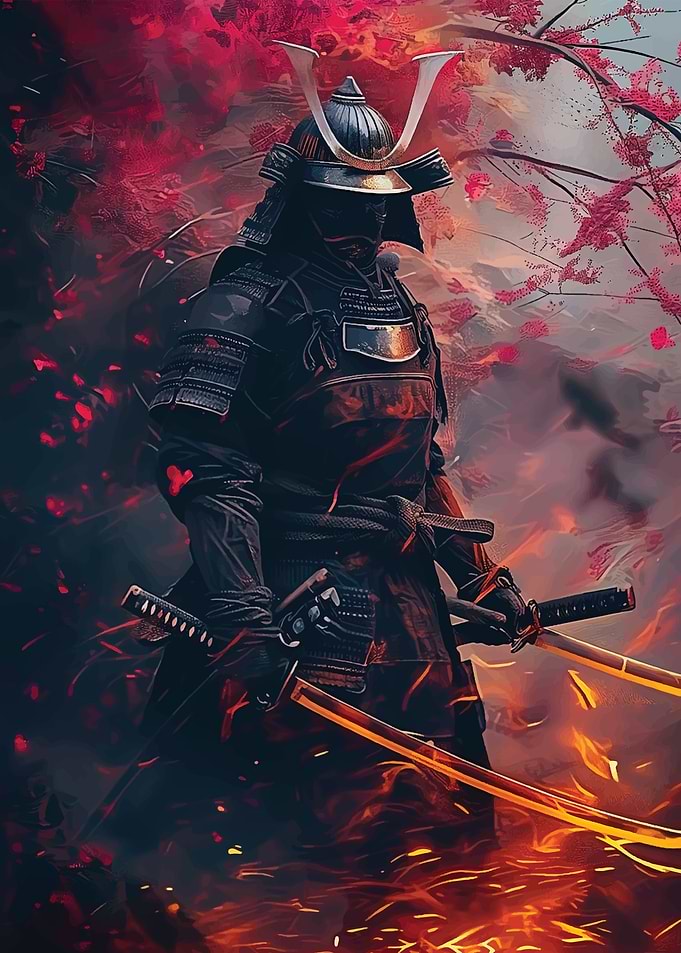 Samurai Japanese Pop Art