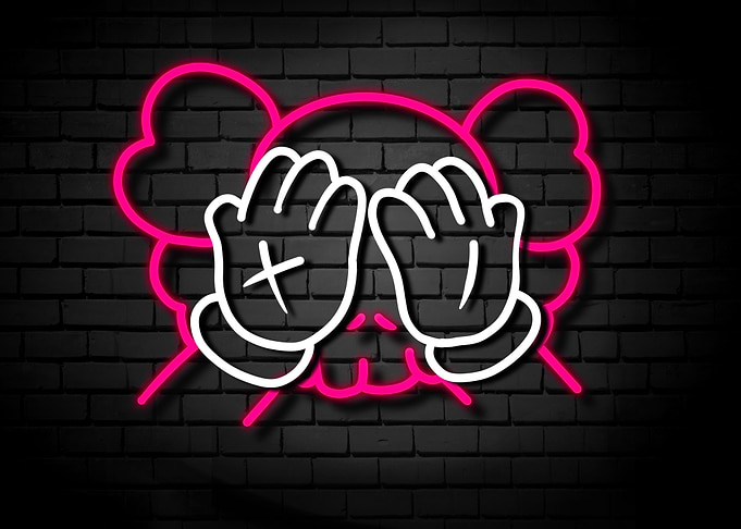 Neon kaws