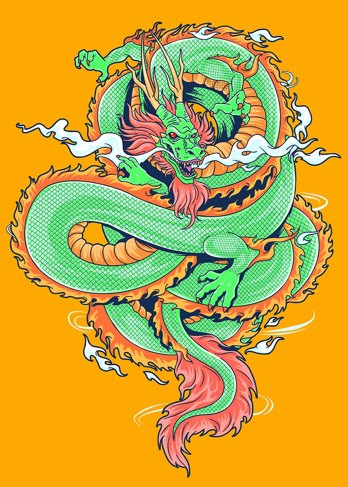 The Green Fire Dragon