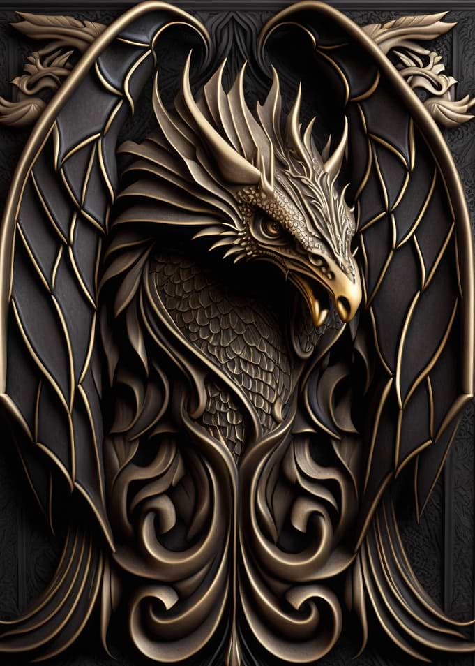 Dragon Gold Decor