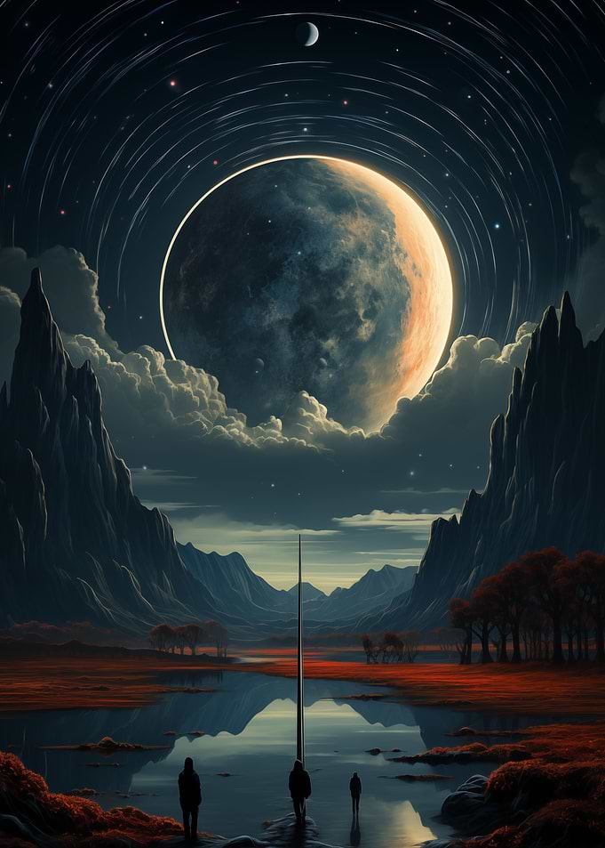 Fantasy Space Moon