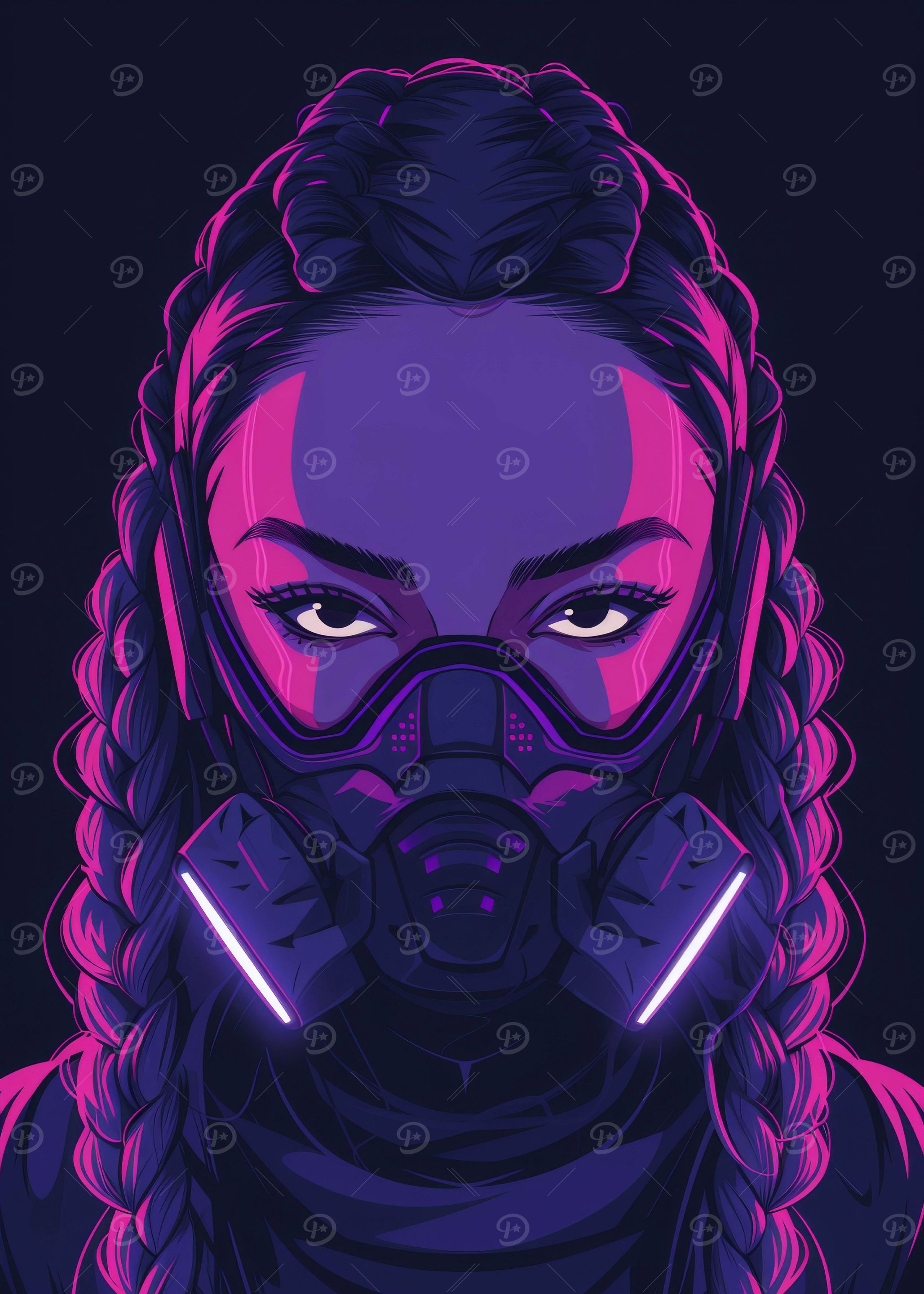 Futuristic Cyberpunk Girl