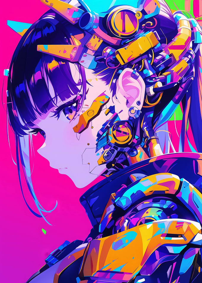 Futuristic Cyberpunk Girl