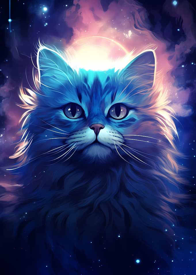 Cute Galaxy Cat