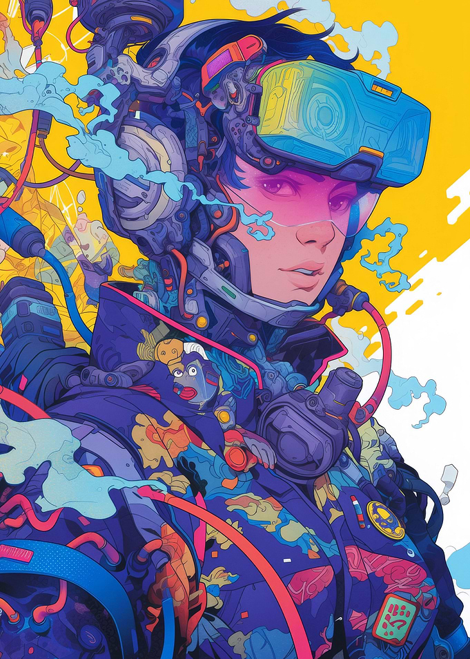 Futuristic Cyberpunk Girl