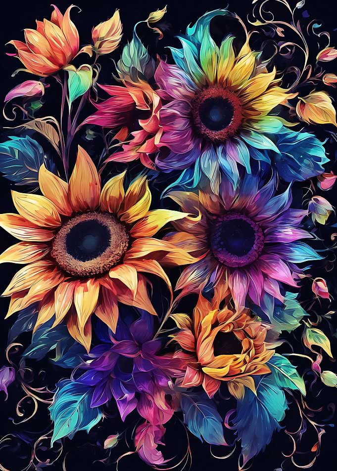 Sunflower painting