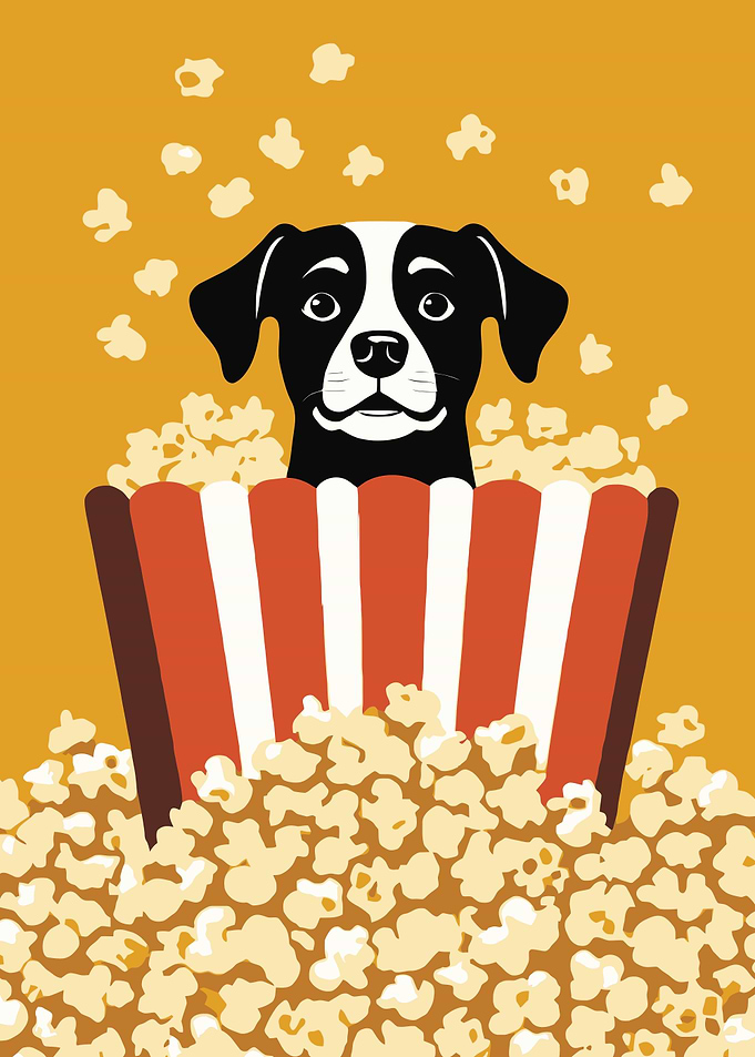 Popcorn Dog Cinema Art