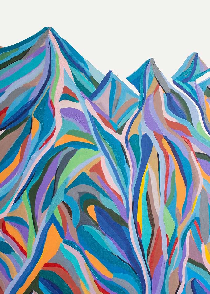 Colored mountain