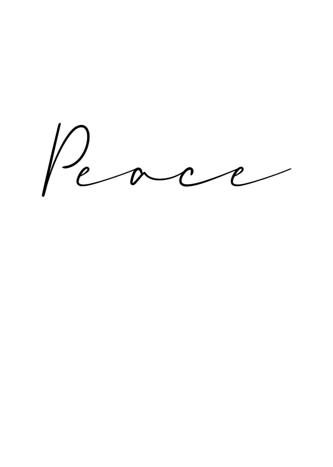 Peace Text Art