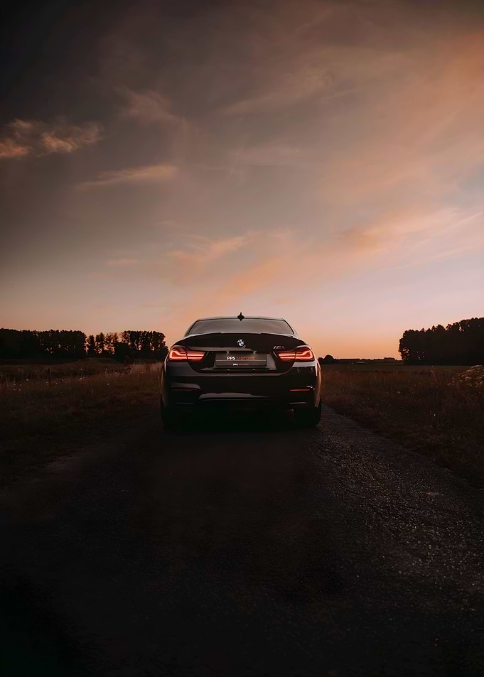 BMW M4 sunset
